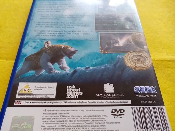 The Golden Compass The official videogame PlayStation 2 Ps2 Games Original