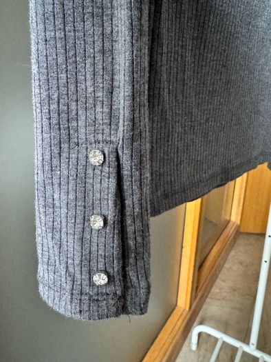 Stradivarius grey long sleeve top size S