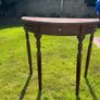 Half moon side table antique Image 5
