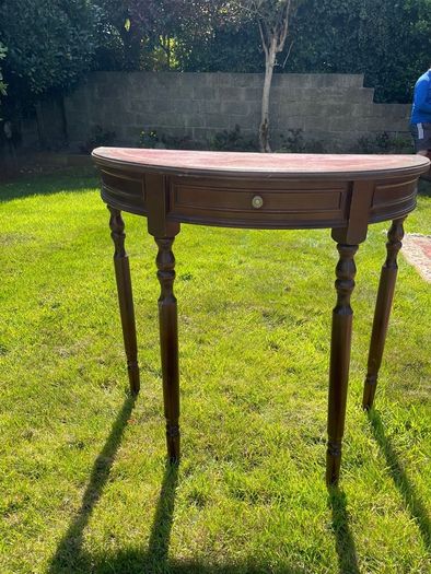 Half moon side table antique