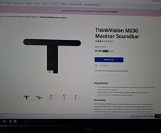 Lenovo thinvision soundbar.