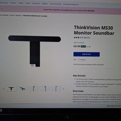 Lenovo thinvision soundbar.