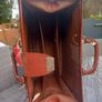 1950s leather doctor's bag, Cunard sticker, D18 Image 8