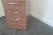 walnut storage pedestal