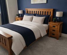 King size Oak bed frame