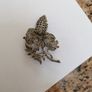 Broach Marcasite Vintage Flower Bouquet Image 4