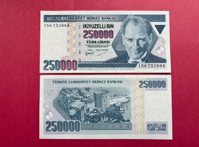 Turkey  250,000 Lirasi  1998 Pick  211a  ( Uncirculated )