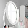 Girls Dressing Table (Age 8-13yrs) with Mirror and Stool, Gift for Girls, Kids Dressing Vanity Table Set with Crystal Knobs and Chair, Children's Dressing Tables Image 3