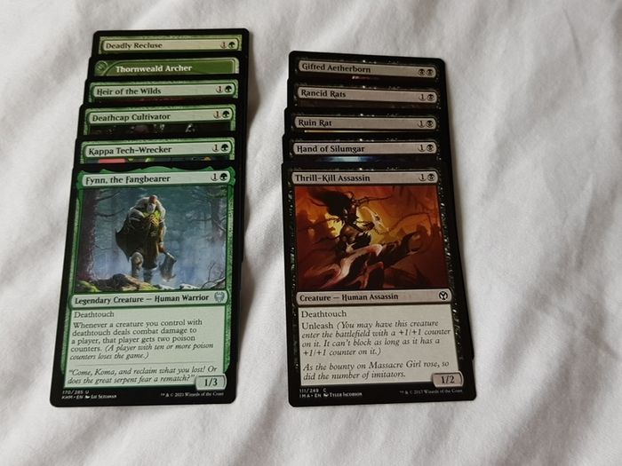 Magic The Gathering Commander Green Black Deathtouch Tribal deck