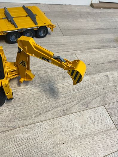 Bruder Volvo Flatbed and JCB