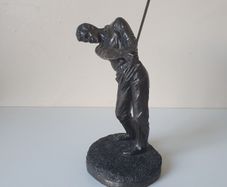 Golfer statue