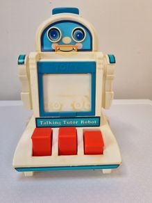 Vintage Toy 1980 Tony talking tutor Robot