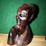 Hand Carved Wood Busts. Image 6