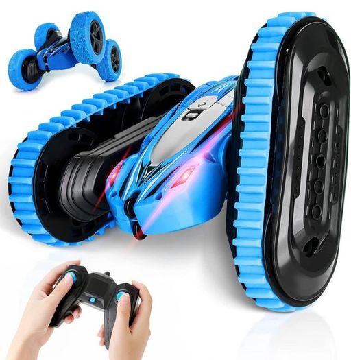 KIDWILL 2 in 1 Remote Control Car, Crawler & 4WD, 2.4GHz R/C Car, High Speed Drift Off-Road Stunt Car with Cool Headlights, 2-Sided 360 Degree Rotating MULTIPLE COLOURS AVAILABLE (FREE POSTAGE)