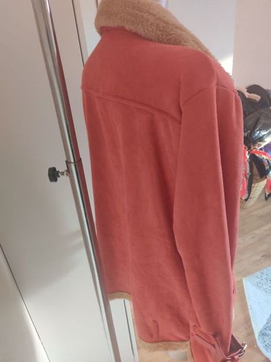 Coral ramones style fur jacket size XXL UK16 EU44 Postage included