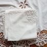 Hand Embroidered Lace Linen Tablecloth and 12 Napkins Image 5