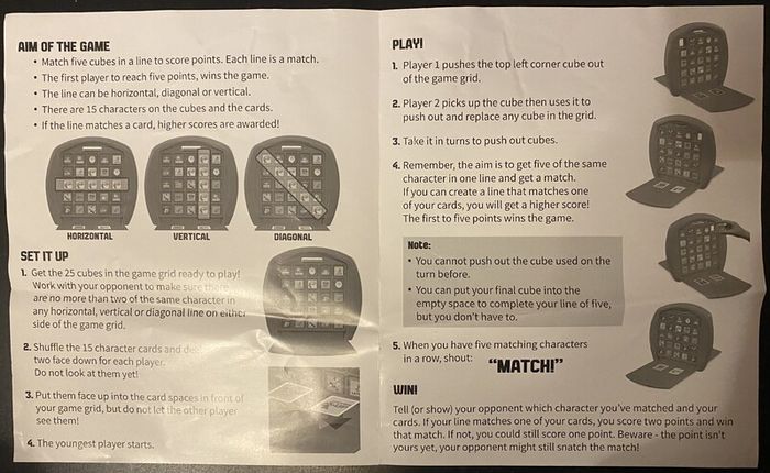 Fingerlings Match Boardgame