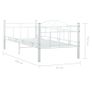 Bed Frame White Metal 90x200 cm Image 2