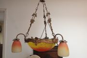 Art Deco Ceiling centrepiece light with original shades