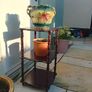 Vintage Mahogany 3 Tier Plant Stand Image 2