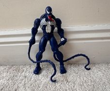 Hasbro 2010 Marvel Web Battlers Snappin Whips Blue Venom  Action Figure approx. 16 cm. Used Please see photos