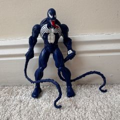 Hasbro 2010 Marvel Web Battlers Snappin Whips Blue Venom  Action Figure approx. 16 cm. Used Please see photos