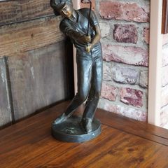 Bronze Golfer Statue