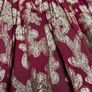 Christmas burgundy viscose Skirt Image 7