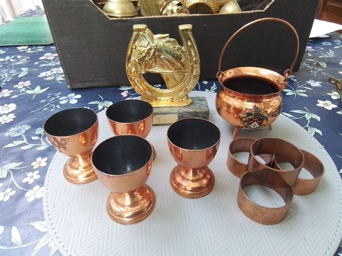 Copper Eggcups & Napkin Rings