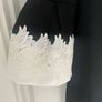 ted baker black fluted embroidered sleeve dress Image 6