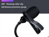 Mobile Phones 3.5 mm Omnidirectional Microphone Clip