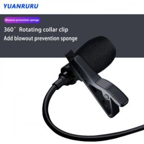 Mobile Phones 3.5 mm Omnidirectional Microphone Clip