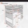Single (3') Loft Bed with Desk by X Rocker Image 2