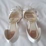 Barratts heels 3" and purse rose gold size 4 shoes worn once bag new Image 6