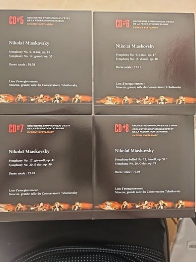 Nikolai Miaskovsky / Evgeny Svetlanov 16CD Boxset - Complete Symphonies