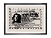 Bob Marley Dalymount Park Dublin 1980 Framed Poster