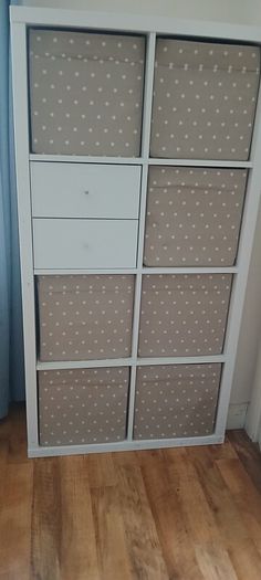 Ikea Kallax storage with drawers and boxes