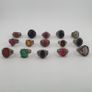 15 Boho Antique Rings Mixed Brass, Glass & Stone Designs Image 2