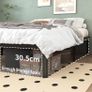 Double Bed Frame 4ft6 with Rounded Corner Legs Image 5