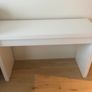 Ikea make up table, white mirror, vanity lights & vanity stool. Image 4