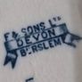 F & Sons Burslem Blue & White Gravy Boat Image 5