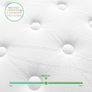King Mattress 5FT, 10 Inch Hybrid Mattress, Gel Memory Foam & Individually Pocket Springs, 9-Zone Orthopaedic, Medium Firm Mattresses for Pressure & Back Pain Relief, 150x200x25 cm Image 2