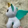 2020 McDonalds Ty Beanie Boos Ali White Unicorn Soft Plush Toy Mini about 3" Used Dirty Please look at the pictures Image 6