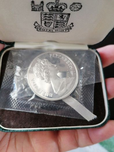 1972 Bermuda Silver Proof One Dollar Coin