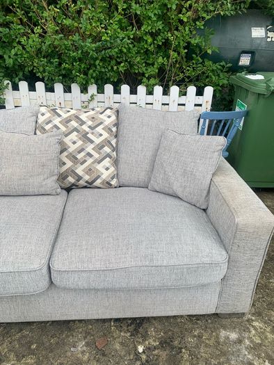 Corner Sofa with pouffe & swivel chair