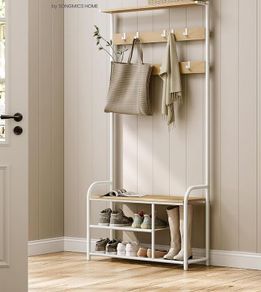 Coat Rack with Bench