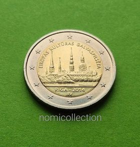 Latvia 2014 year Uncirculated 2 Euro coin.