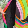 Vintage 60s 70s psychedelic abstract print maxi dress size small postage included Image 8