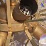 1960 Germany Palwa Sputnik Chandelier Swarovski Crystal & Gilt Brass Image 6