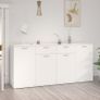 Sideboard White 160x36x75 cm Chipboard Image 10